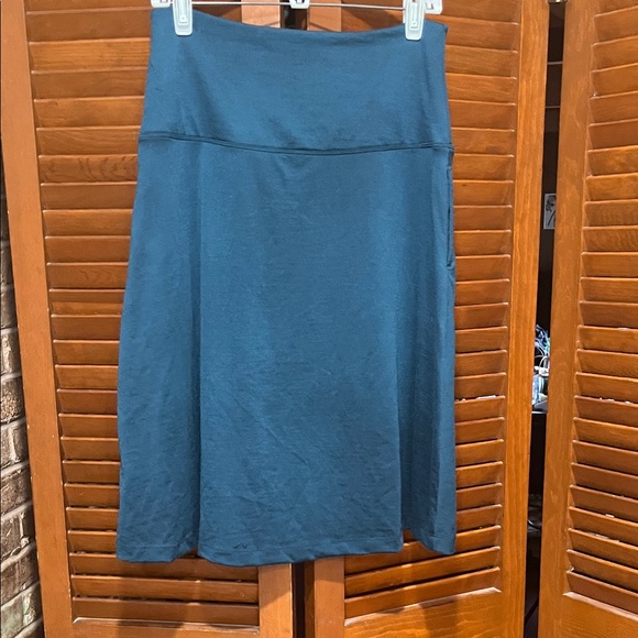 Wool X Elegant Teal Marilyn Women's Knit Skirt - Picture 3 of 11